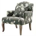 Linon Home Dcor Floral Arm Chair 368312GRY01U